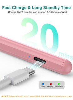 Foto 6 | Foto 6 | Lápiz Capacitivo Jamjake Para Ipad Pencil De Segunda Generación Con Palm Rechaze Color Rosa - Venta Internacional.