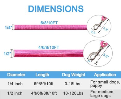 Foto 5 | Foto 5 | Cuerda De Nailon Maypaw Classic De Colores Lisos Para Perros 1 2 M A 3 M - Venta Internacional.