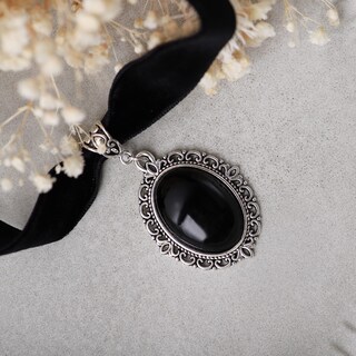 Foto 6 | Foto 6 | Collar Sacina Gargantilla Gótica Vintage Victoriana De Terciopelo Negro - Venta Internacional.