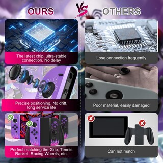 Foto 6 | Foto 6 | Controlador Joycon Para Nintendo Switch Kipylca Purple Flame - Venta Internacional.