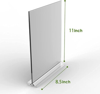 Foto 3 | Foto 3 | Soporte Acrílico Para Letreros Koolde 21 X 29 7 Cm En Forma De T Paquete De 12 Unidades Transparente - Venta Internacional.