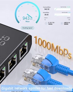 Foto 7 | Foto 7 | Divisor Ethernet Liezhua 1 A 4 - 1000 Mbps De Alta Velocidad - Venta Internacional.
