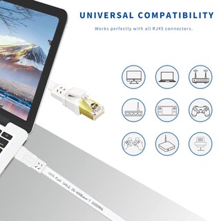 Foto 6 | Foto 6 | Cable Ethernet Qiuean Cat 8 20 Pies 40 Gbps 2000 Mhz Sftp Rj45 - Venta Internacional.