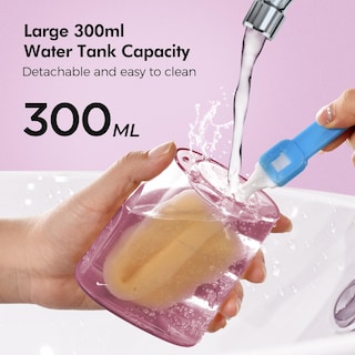 Foto 5 | Foto 5 | Limpiador De Agua Inalámbrico Demita 300 Ml 3 Modos 5 Puntas De Chorro Rosa - Venta Internacional.