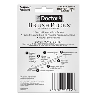 Foto 7 | Foto 7 | Palillos De Dientes Interdentales The Doctor's Brushpicks 275 Unidades - Venta Internacional.