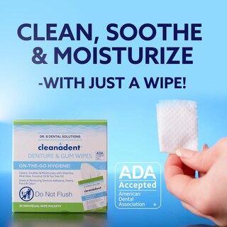 Foto 2 | Foto 2 | Toallitas Dentales Dr. B Dental Solutions Cleanadent 30 Unidades Paquete De 2 - Venta Internacional.