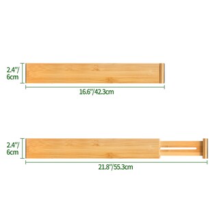 Foto 4 | Foto 4 | Separadores De Cajones Ajustables De Bambú Vaefae  Paquete De 6 - Venta Internacional.