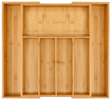 Foto 1 | Foto 1 | Organizador De Cajones Vaefae Bandeja Expandible Para Cubiertos De Bambú - Venta Internacional.