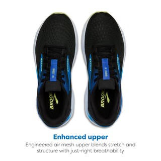 Foto 4 | Foto 4 | Zapatillas Para Correr Brooks Ghost 16 Para Hombre Color Negro Cobalto Y Amarillo Neón - Venta Internacional.