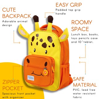 Foto 3 | Foto 3 | Mochila Twise Side-kick Preschool Para Niños Con Diseño De Jirafa - Venta Internacional.