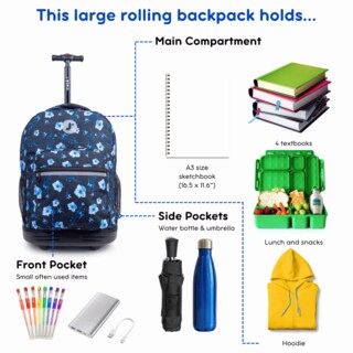 Foto 3 | Foto 3 | Mochila Enrollable J World Girls Sunrise 18 Night Bloom - Venta Internacional.