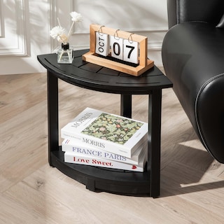 Foto 4 | Foto 4 | Taburete De Ducha De Esquina Victory Relax De Madera De Acacia Con Almacenamiento Negro - Venta Internacional.