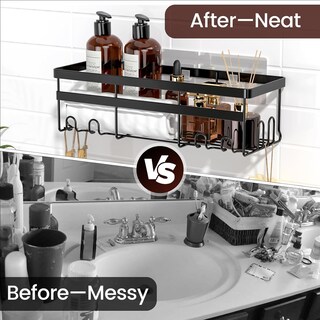 Foto 5 | Foto 5 | Estantería Adhesiva Para Colgar Shower Caddies Wowbox Paquete De 2 Color Negro - Venta Internacional.