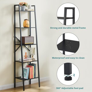 Foto 6 | Foto 6 | Estantería Tipo Escalera Hoctieon Con Estructura Metálica Industrial De 5 Niveles - Venta Internacional.