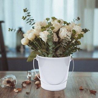 Foto 4 | Foto 4 | Paquete De 6 Cubos Pequeños De Metal Takma Color Galvanizado 4.3 Pulgadas - Venta Internacional.