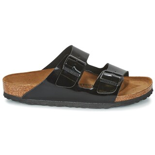 Foto 3 | Foto 3 | Mules Birkenstock Arizona Sfb Birko-flor Para Mujer Color Negro Y Dorado - Venta Internacional.