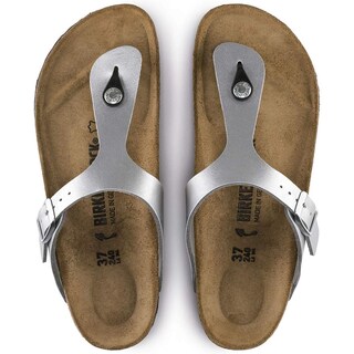 Foto 5 | Foto 5 | Chancletas Birkenstock Birkenstock Para Mujer Color Plateado Metalizado Modelo Birko Flor 7 - Venta Internacional.