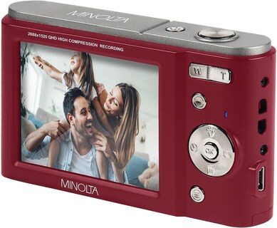 Foto 5 | Foto 5 | Cámara Digital Minolta Mnd20 44mp 2.7k Roja Con Kit De Trípode - Venta Internacional.