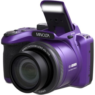 Foto 5 | Foto 5 | Cámara Digital Minolta Mn40z De 20 Mp Con Zoom De 40 Aumentos Wi-fi Color Morado - Venta Internacional.