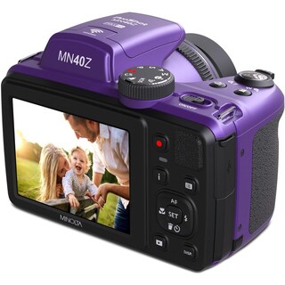 Foto 7 | Foto 7 | Cámara Digital Minolta Mn40z De 20 Mp Con Zoom De 40 Aumentos Wi-fi Color Morado - Venta Internacional.