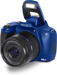 Foto 2 | Foto 2 | Cámara Digital Minolta 64mp Auto Focus 10x Zoom 4k Azul - Venta Internacional.
