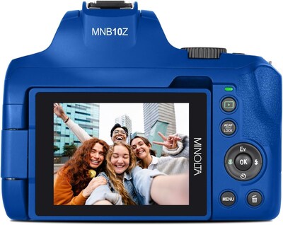 Foto 7 | Foto 7 | Cámara Digital Minolta 64mp Auto Focus 10x Zoom 4k Azul - Venta Internacional.