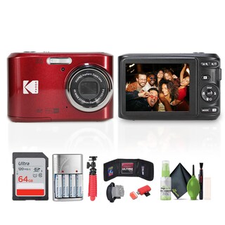 Foto 1 | Foto 1 | Cámara Digital Kodak Pixpro Fz45 Roja Con Tarjeta De Memoria De 64 Gb - Venta Internacional.