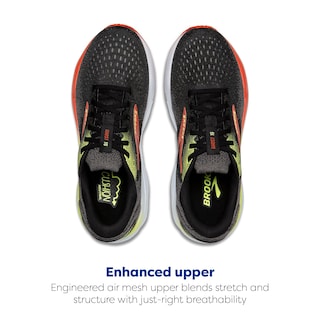 Foto 4 | Foto 4 | Zapatillas Para Correr Brooks Ghost 16 Para Hombre Negro/rojo Mandarín/verde 8 M - Venta Internacional.