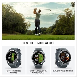 Foto 2 | Foto 2 | Reloj De Golf Garmin Approach S44 Con Gps Amoled De 1 2 Pulgadas Plateado - Venta Internacional.