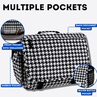 Foto 6 | Foto 6 | Bandolera J World Thomas 16 Con Funda Para Portátil En Forma De Pata De Gallo - Venta Internacional.