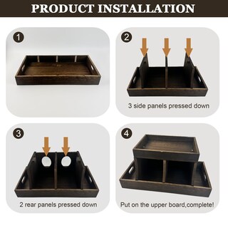 Foto 3 | Foto 3 | Organizador De Pañales Yexexinm Cambiador Duradero De Madera - Venta Internacional.