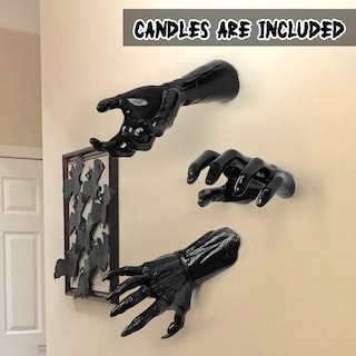 Foto 2 | Foto 2 | Decoraciones De Halloween Dazonge Creepy Hands X3 Para Montar En La Pared - Venta Internacional.