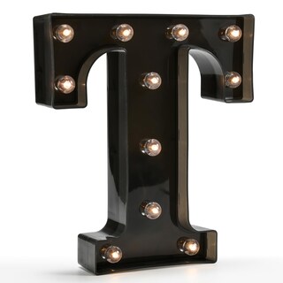 Foto 1 | Foto 1 | Letrero Con Letras Marquesinas Oycbuzo Luz Nocturna Led Negra - Venta Internacional.