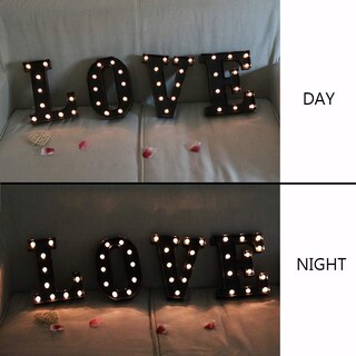 Foto 4 | Foto 4 | Letrero Con Letras Marquesinas Oycbuzo Luz Nocturna Led Negra - Venta Internacional.