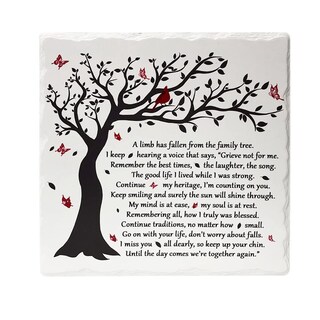 Foto 3 | Foto 3 | Placa De Condolencia Una Rama Ha Caído Del Árbol Genealógico - Venta Internacional.