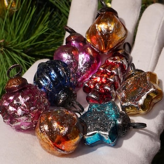 Foto 7 | Foto 7 | Adornos Navideños Estante Indio Vidrio Vintage 25 Piezas - Venta Internacional.