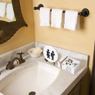 Foto 6 | Foto 6 | Divertidos Letreros De Baño Farmhouse Lenkyin Con Pila De Libros - Venta Internacional.