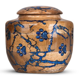 Foto 1 | Foto 1 | Urnas Para Mascotas Stonlif Madera Para Perros Y Gatos Cenizas De Resina 54 Ml Color Azul - Venta Internacional.