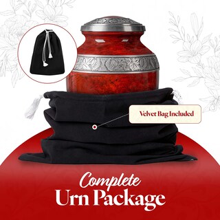 Foto 5 | Foto 5 | Urna Crematoria Gsm Brands Para Cenizas Humanas Adultas Aluminio Rojo - Venta Internacional.