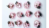 Mini Cristal De Mercurio De Ornaments Bd Crafts  4 Cm  Corazón Rosa  12 Unidades - Venta Internacional.