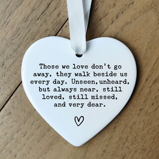 Foto 4 | Foto 4 | Adorno Conmemorativo En Forma De Corazón Zearpt Those We Love Don't Go Away - Venta Internacional.