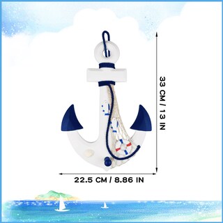 Foto 3 | Foto 3 | Set Decorativo Paquete De 2 Ruedas Y Anclas Para Barcos De Playa Náuticos 33 Cm - Venta Internacional.