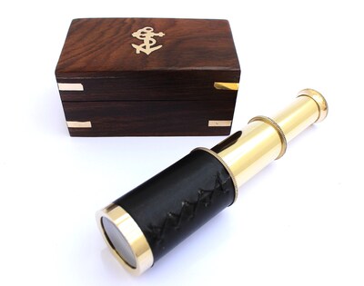 Foto 1 | Foto 1 | Telescopio Portátil Thor Instruments 6 Nautical De Latón Con Caja - Venta Internacional.
