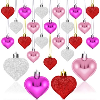 Foto 1 | Foto 1 | Adornos Elcoho En Forma De Corazón Para El Día De San Valentín 24 Piezas - Venta Internacional.