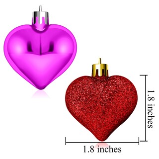 Foto 2 | Foto 2 | Adornos Elcoho En Forma De Corazón Para El Día De San Valentín 24 Piezas - Venta Internacional.