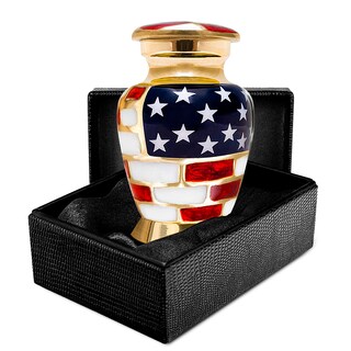 Foto 7 | Foto 7 | Urna Funeraria Trupoint Memorials Pequeña Dorada Para Cenizas Humanas - Venta Internacional.