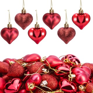 Foto 1 | Foto 1 | Ornaments Iceyyyy En Forma De Corazón Para El Día De San Valentín 60 Unidades De Plástico Rojo - Venta Internacional.