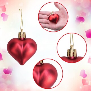 Foto 3 | Foto 3 | Ornaments Iceyyyy En Forma De Corazón Para El Día De San Valentín 60 Unidades De Plástico Rojo - Venta Internacional.