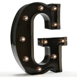 Foto 1 | Foto 1 | Letrero Con Letras Marquesinas Oycbuzo Luz Nocturna Led Negra - Venta Internacional.