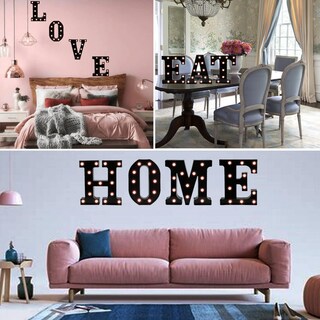 Foto 2 | Foto 2 | Letrero Con Letras Marquesinas Oycbuzo Luz Nocturna Led Negra - Venta Internacional.